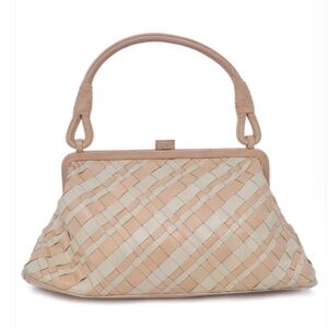 Bottega Veneta Small Peach and Ivory Handbag